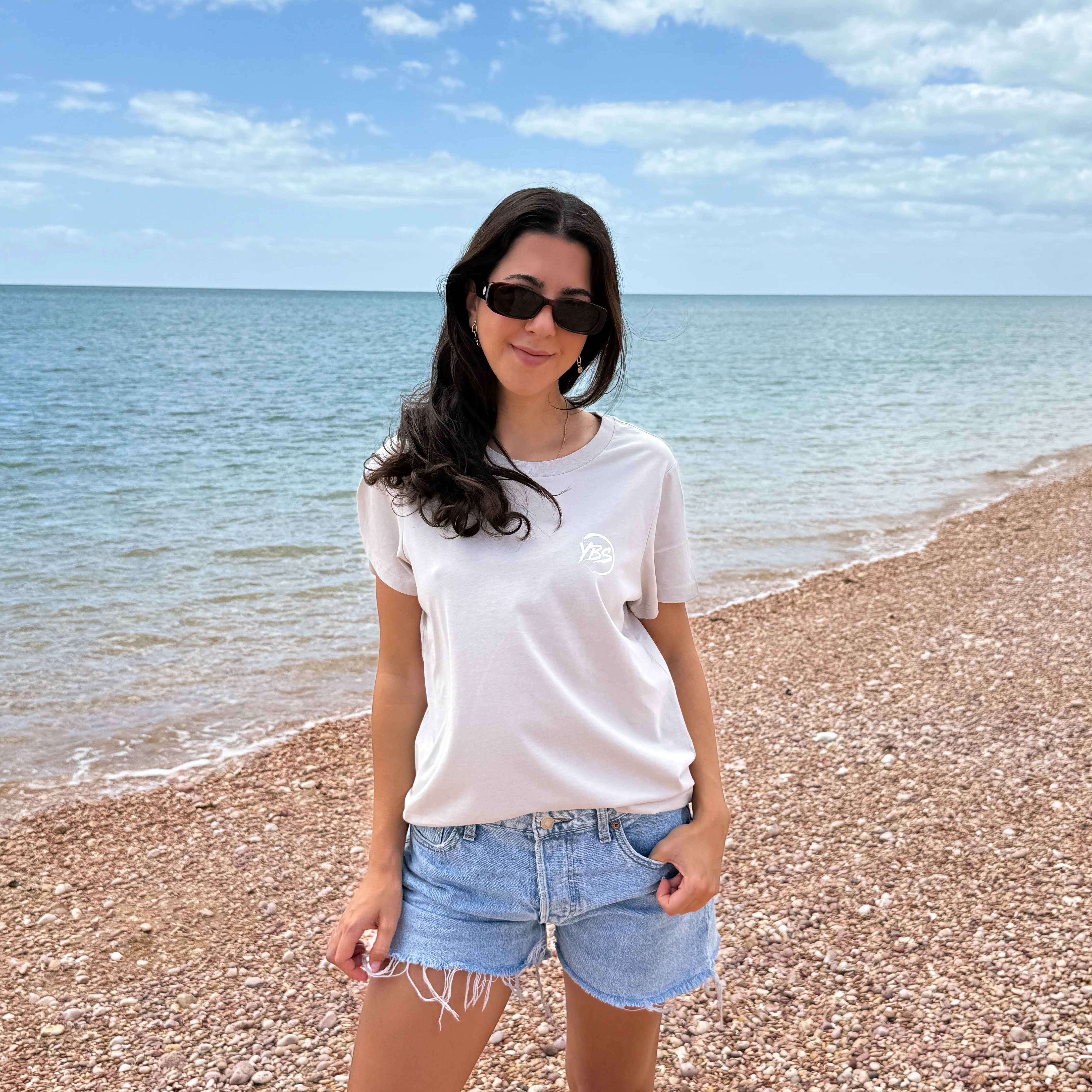 Ladies YBS Logo Coral Tee - Image 6