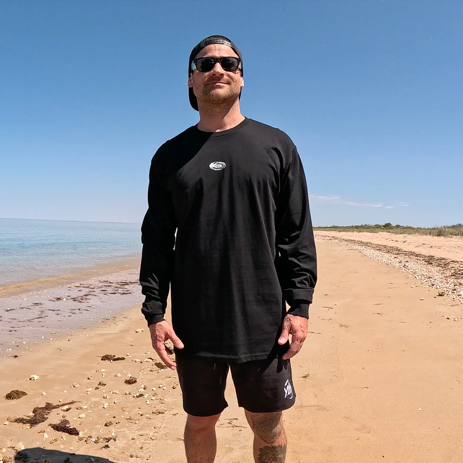 Long Sleeve YBS Big Wave Tee - Image 3