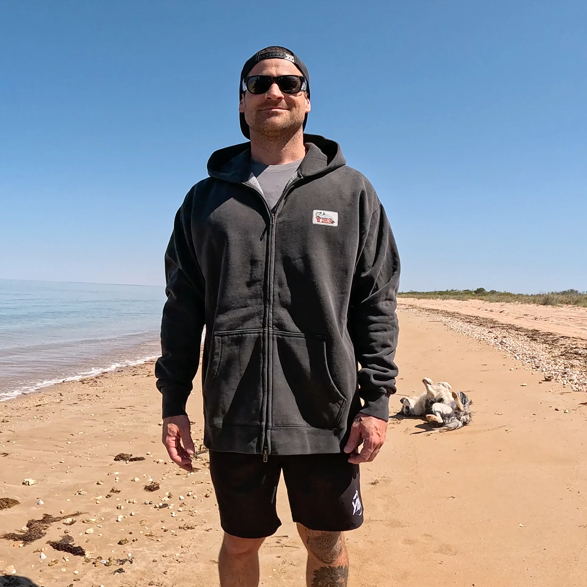 YBS Lazy Fish Zip Hoodie