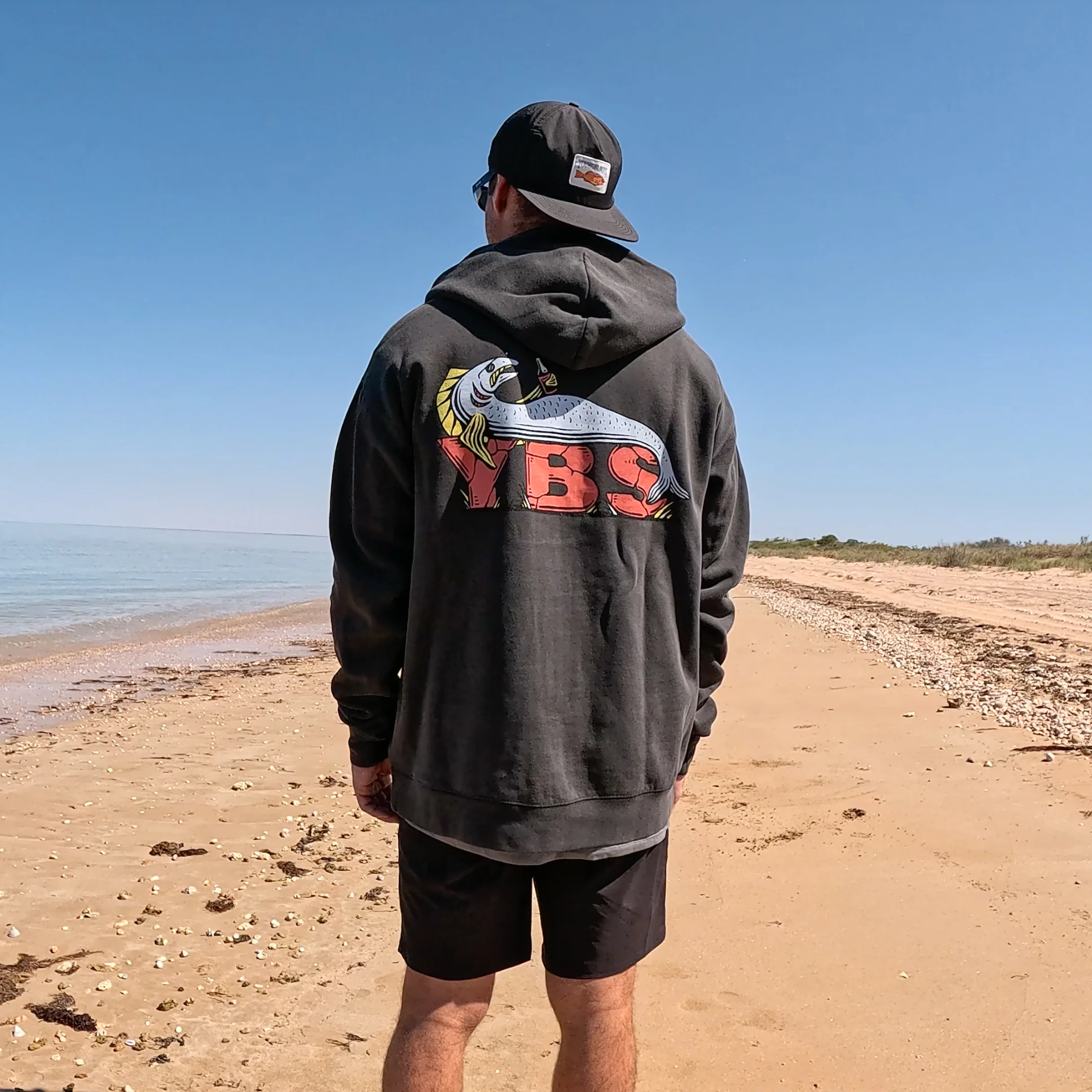 YBS Lazy Fish Zip Hoodie - Image 3