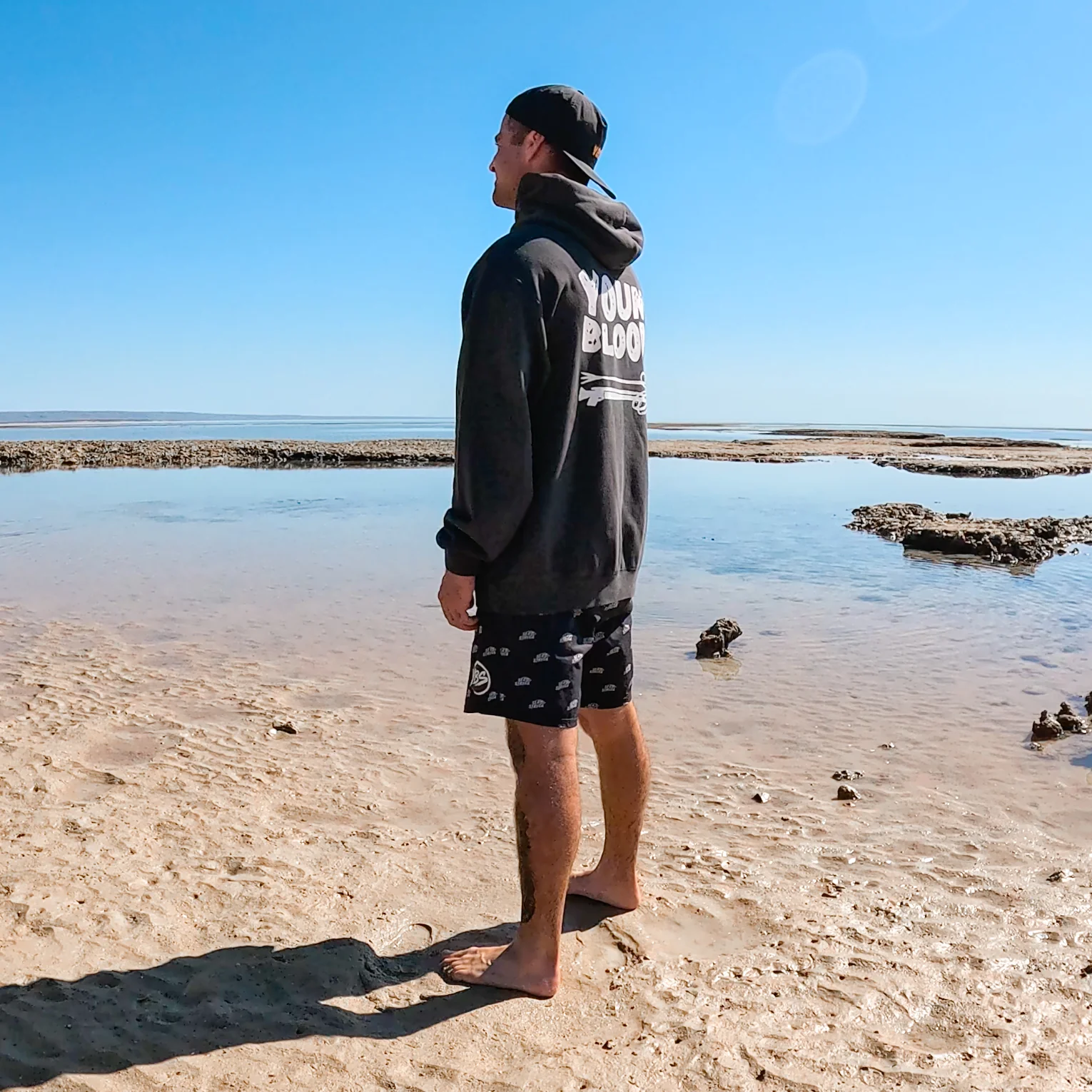 Youngbloods Spear logo Relax Hoodie - Image 3